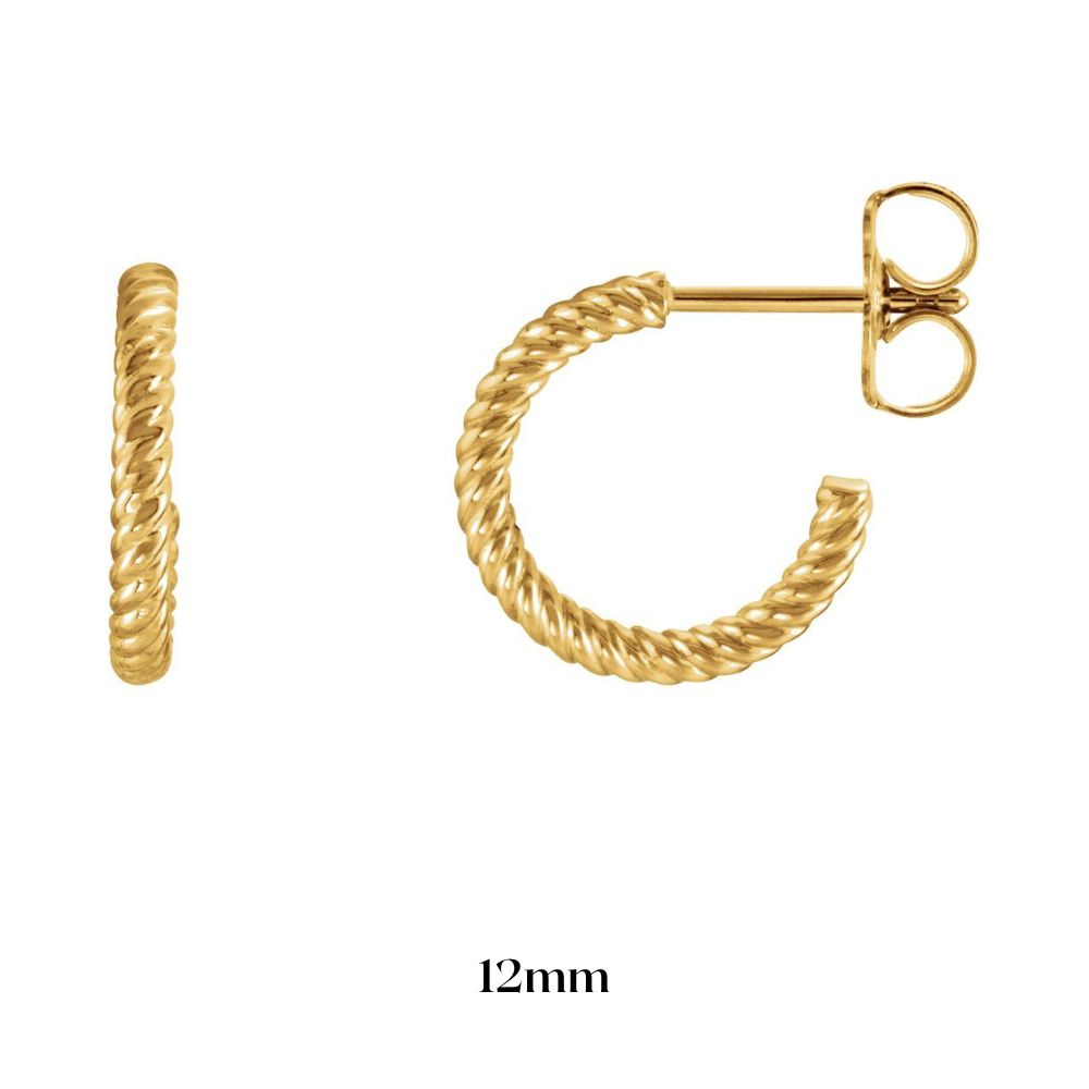 Rope Style Hoop Earrings