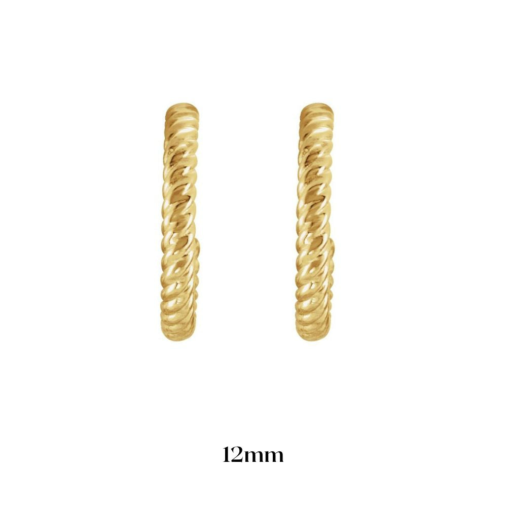 Rope Style Hoop Earrings