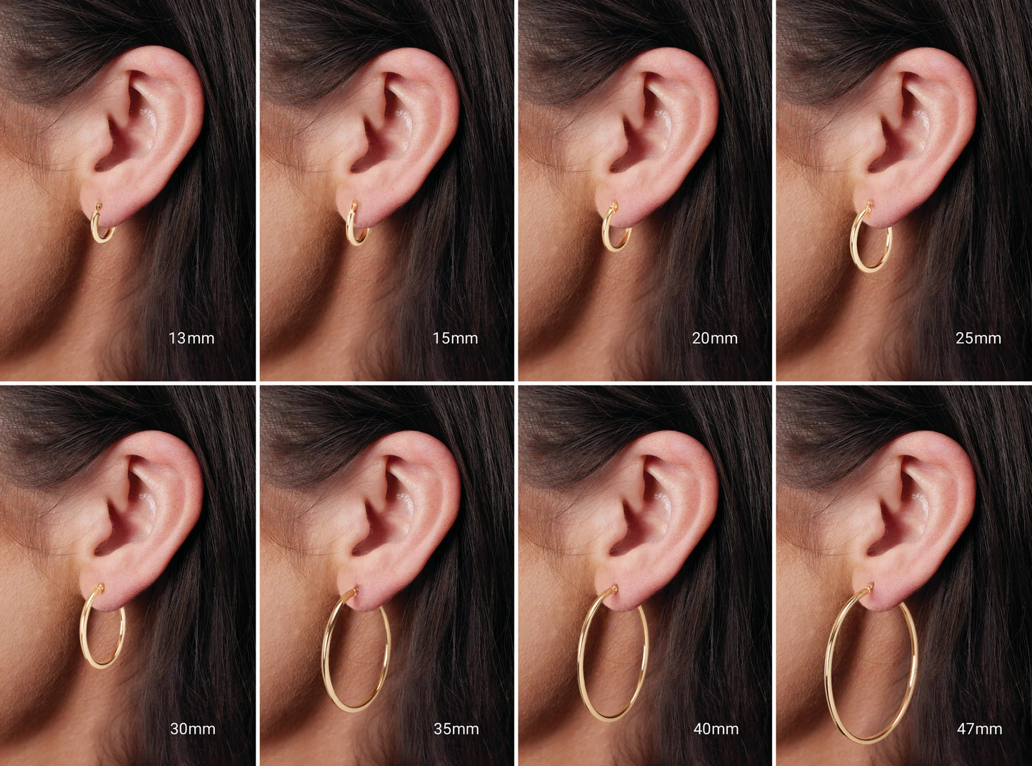 Hammered Hoop Earrings