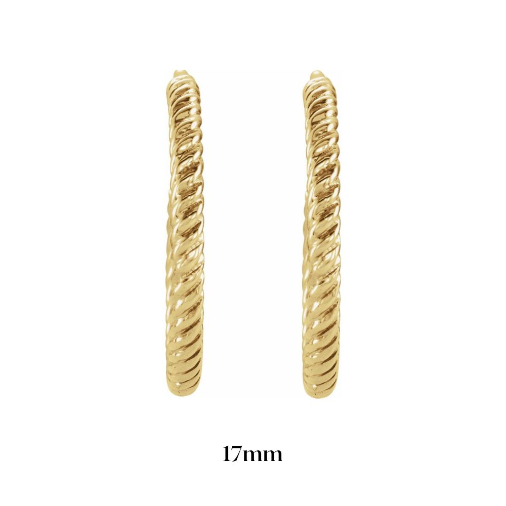 Rope Style Hoop Earrings