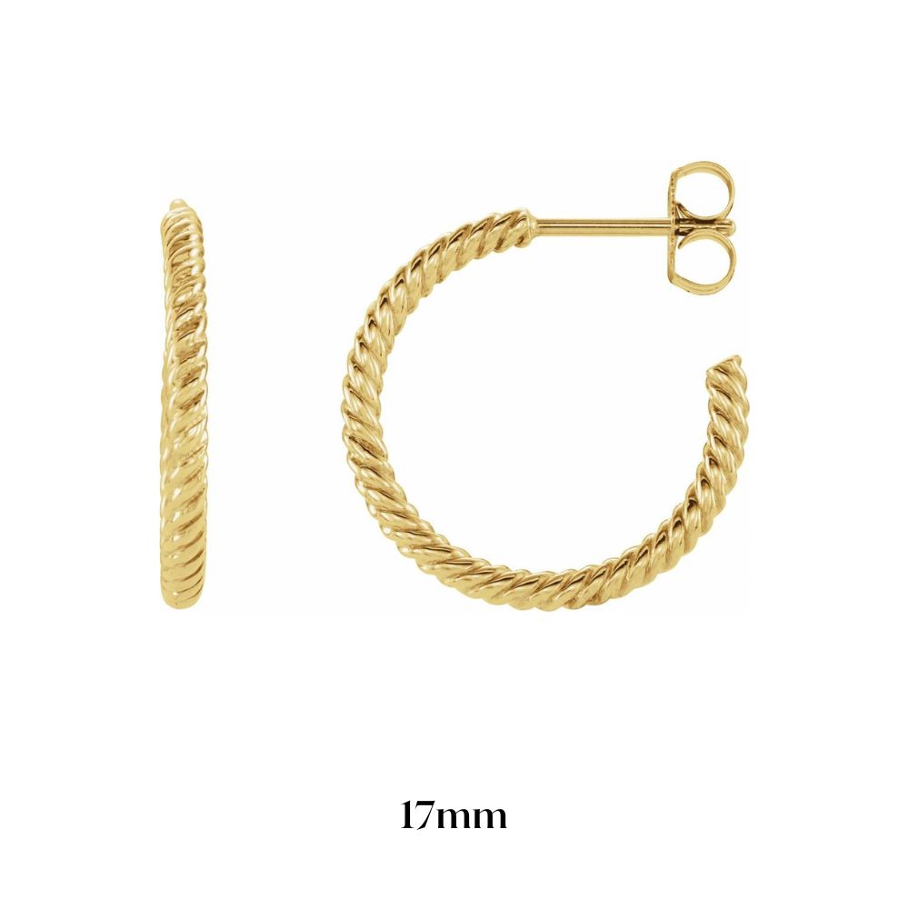 Rope Style Hoop Earrings