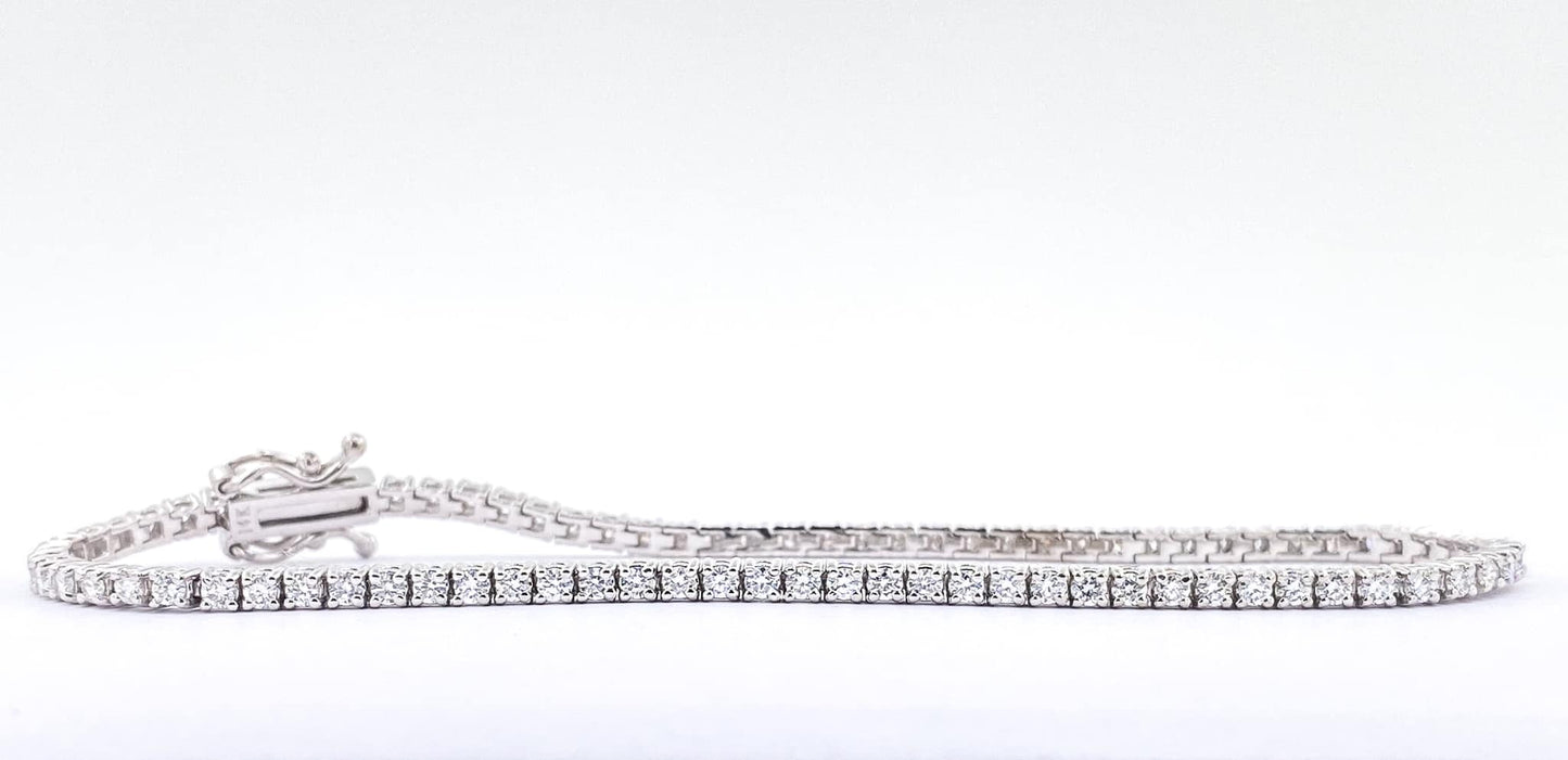 Natural Diamond Tennis Bracelet