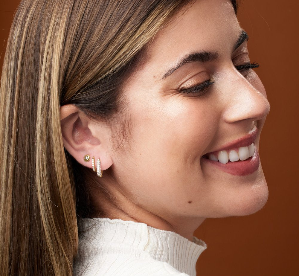 Sasha Lab Grown Diamond Hoop Earrings