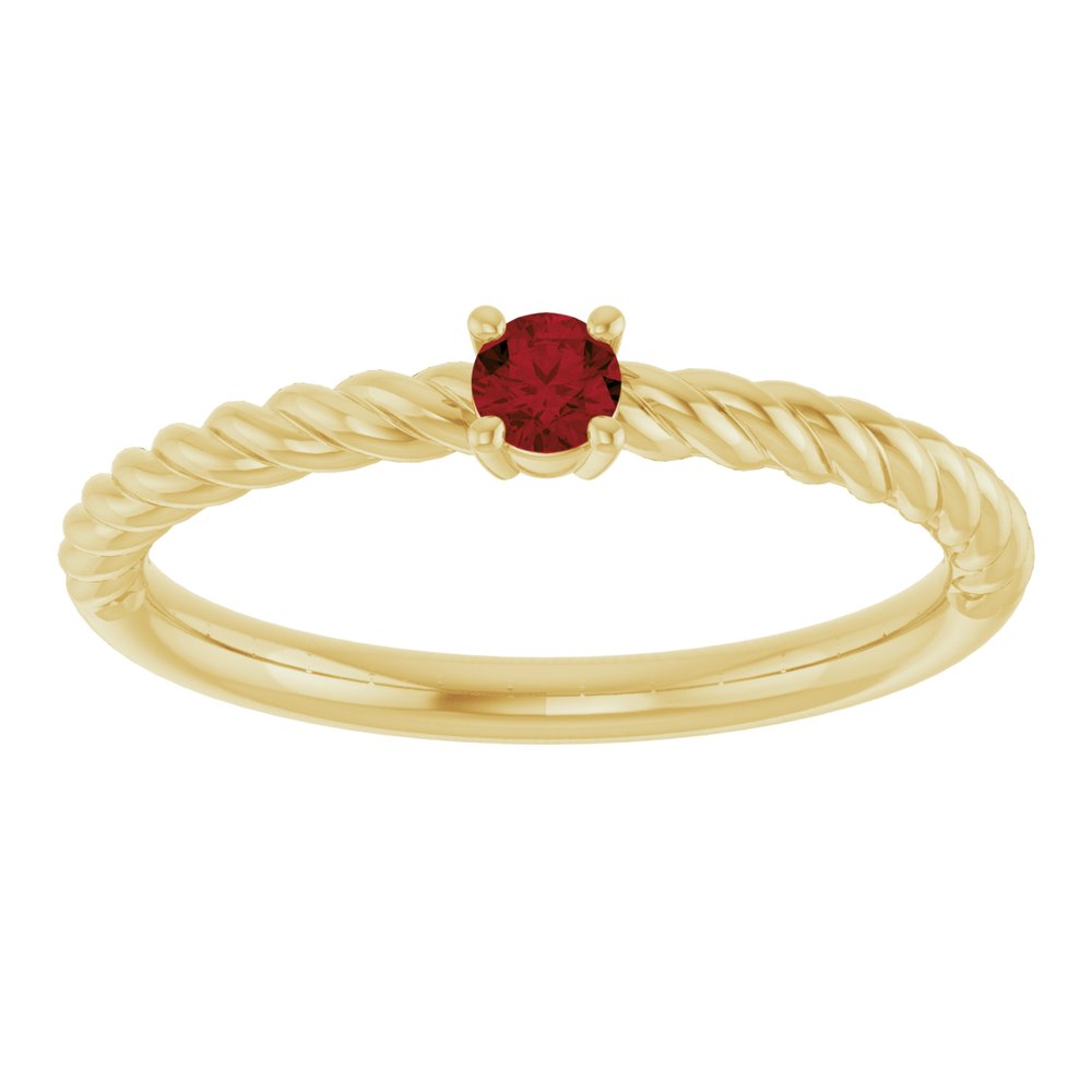 Summer Solitaire Rope Ring