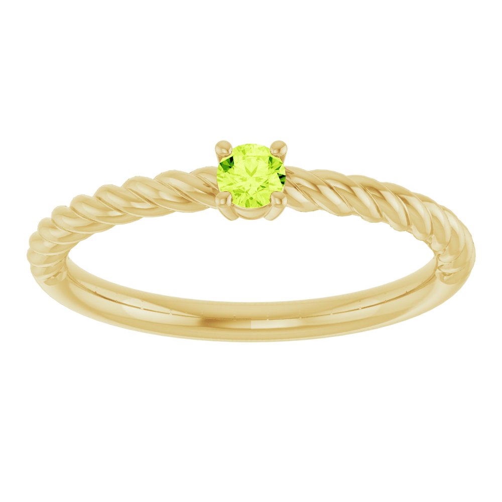 Summer Solitaire Rope Ring