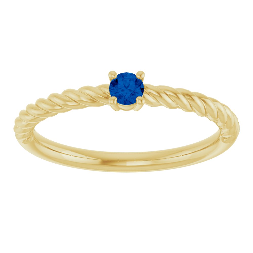 Summer Solitaire Rope Ring
