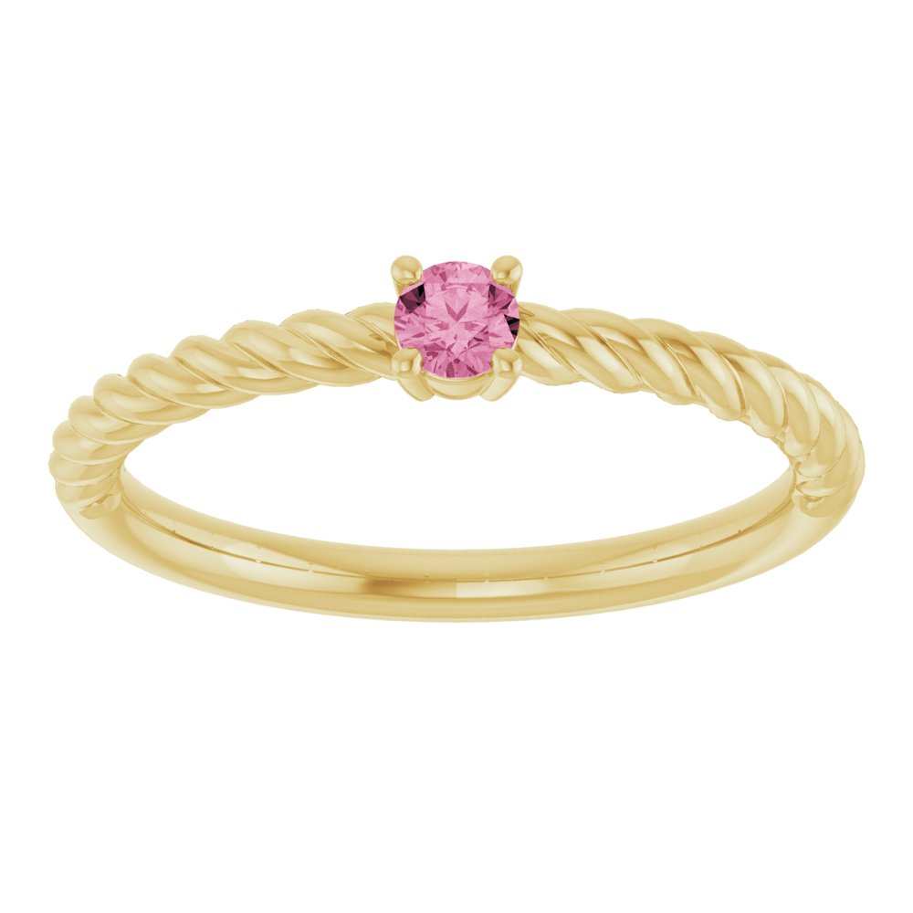 Summer Solitaire Rope Ring
