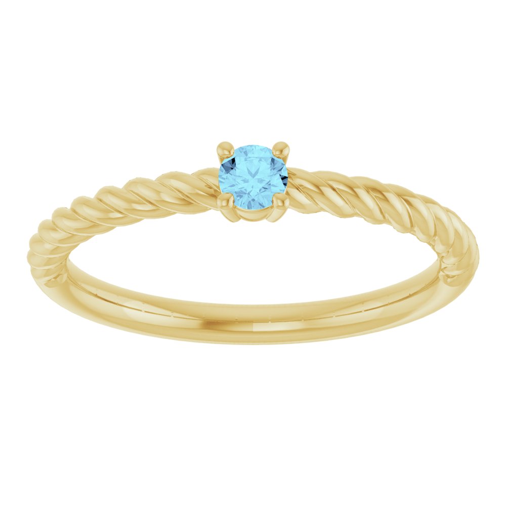 Summer Solitaire Rope Ring