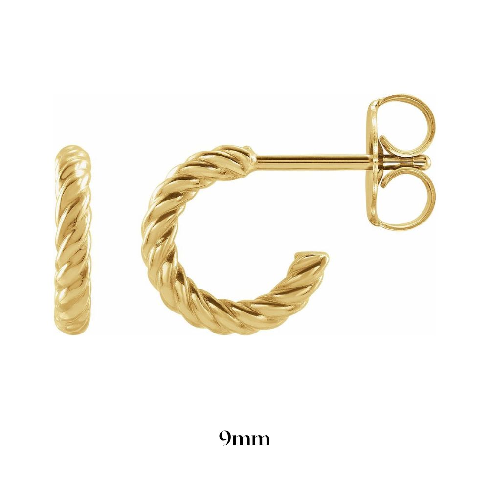 Rope Style Hoop Earrings