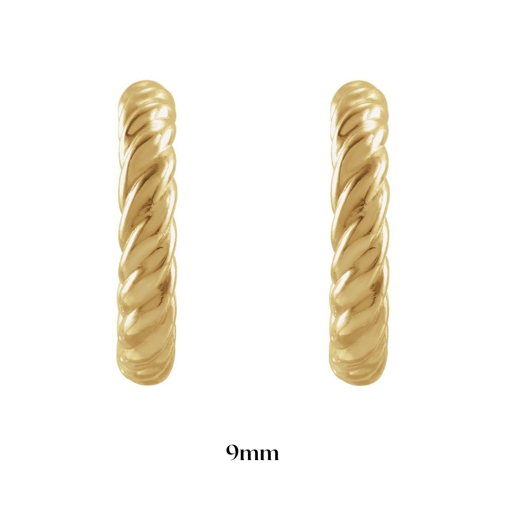 Rope Style Hoop Earrings
