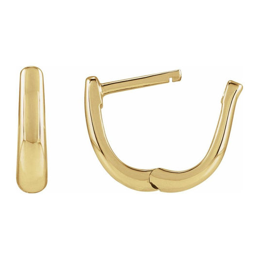 Lauren Small Yellow Gold Hoops 10mm