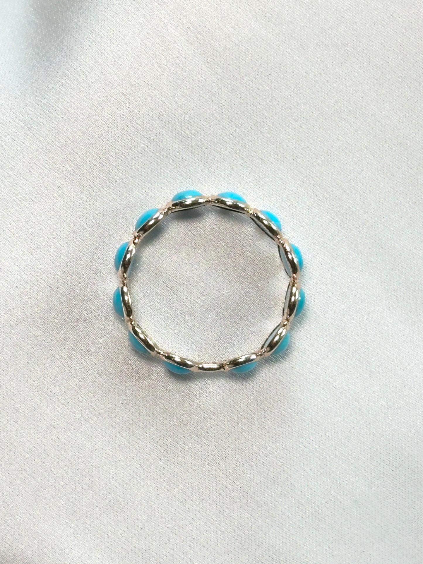 Turquoise Drops of Color Ring
