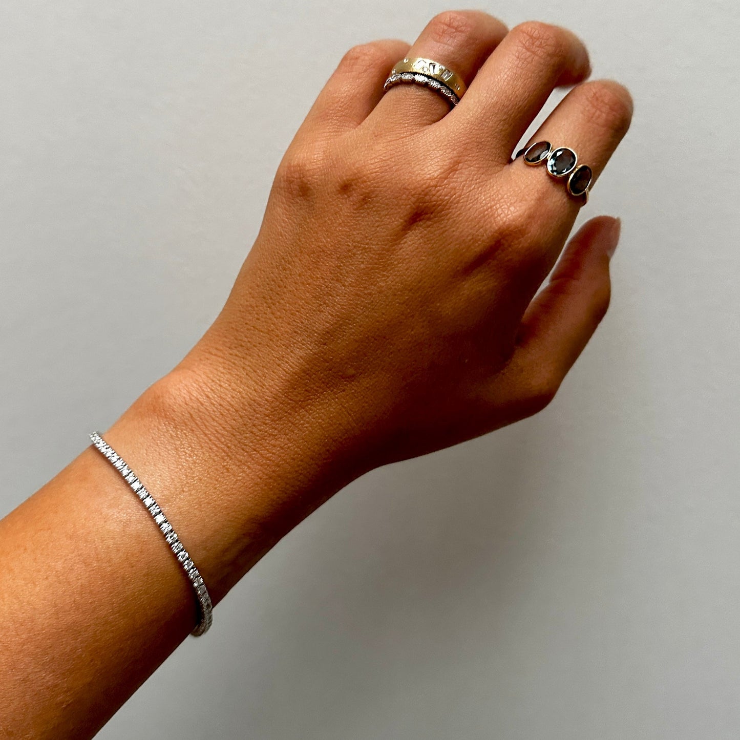 Natural Diamond Tennis Bracelet