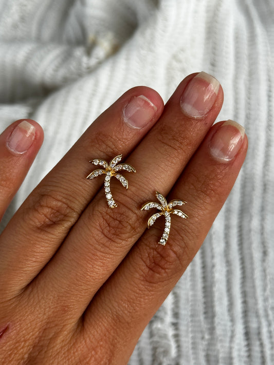 Diamond Palm Tree Earrings