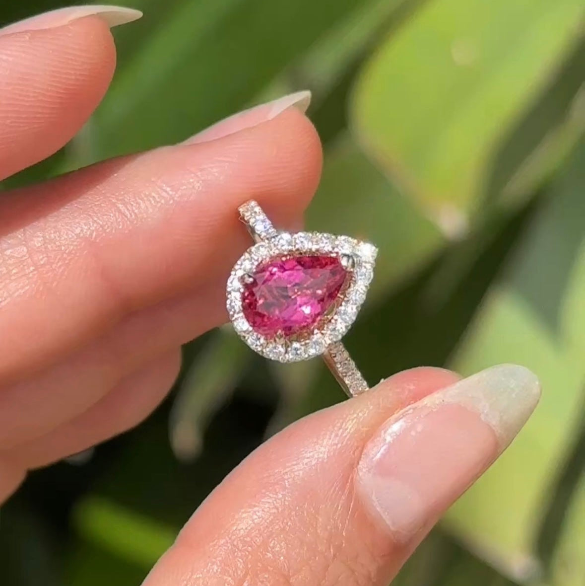 Pink Tourmaline Ring