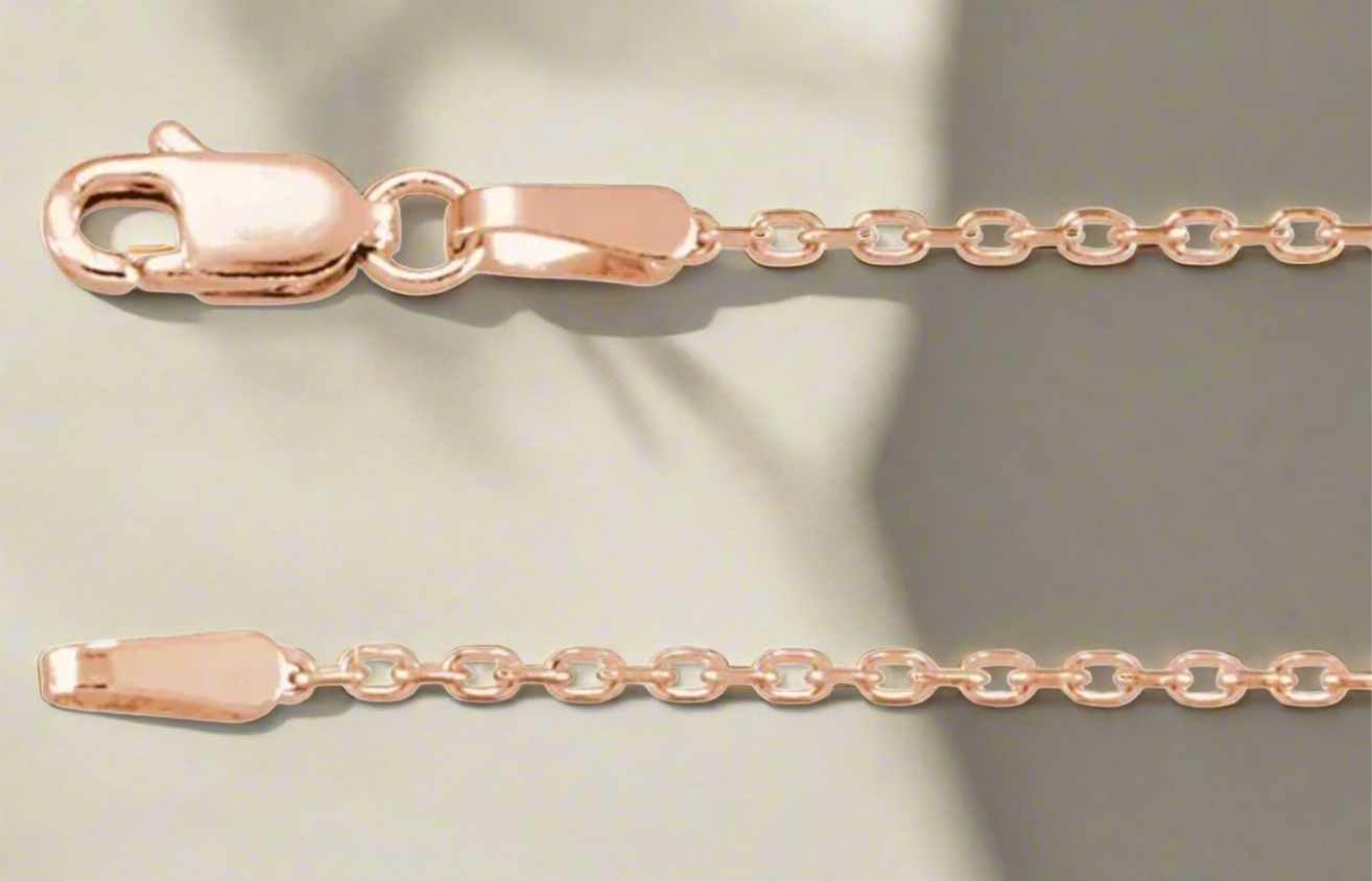 Yellow 1.4 mm Diamond-Cut Cable Chain