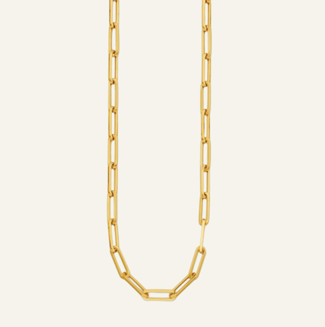 Gold Paperclip Chain