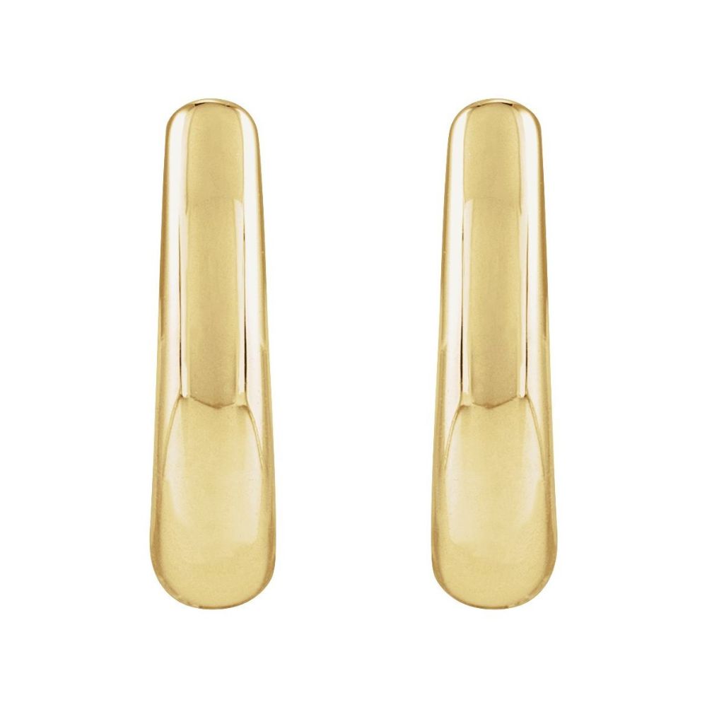 Lauren Small Yellow Gold Hoops 10mm