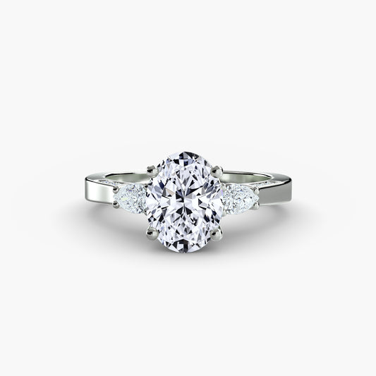Seraphina Three Stone Engagement Ring