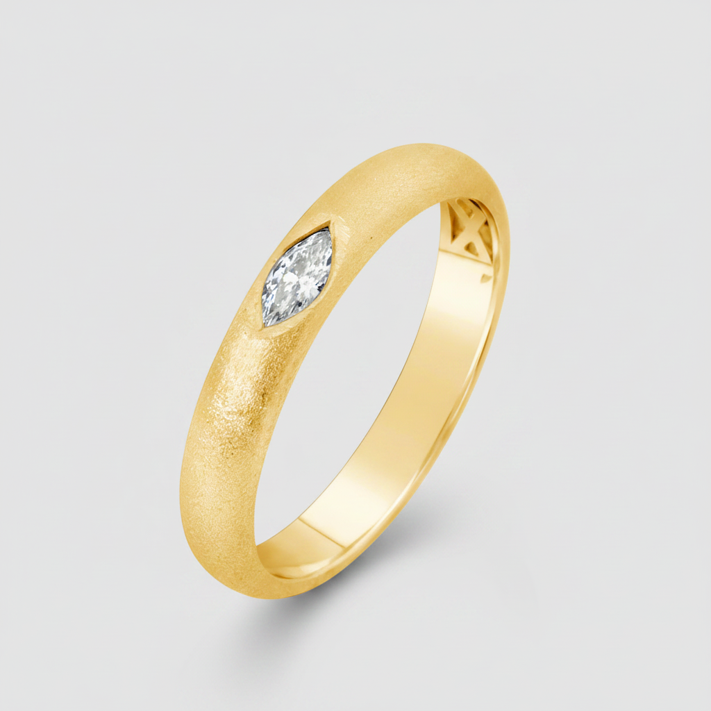 marquise gold ring diamond