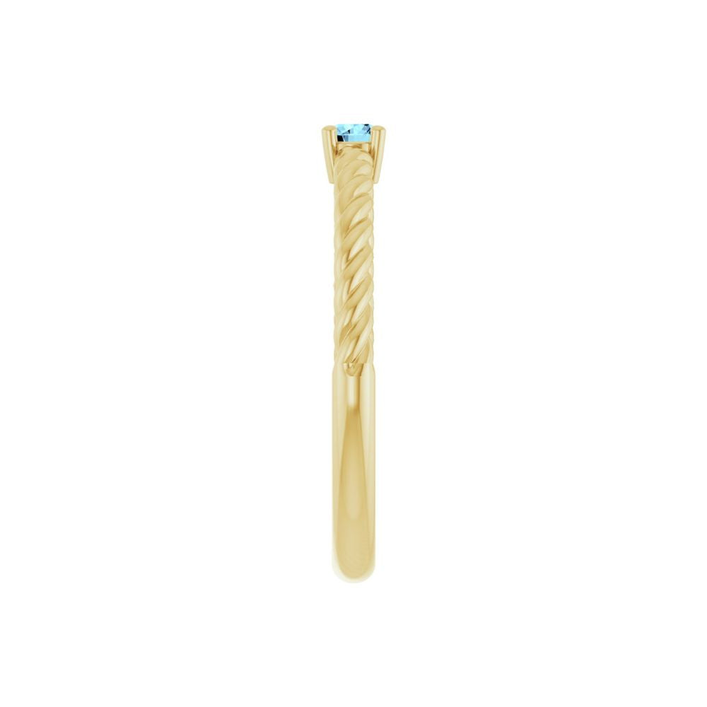 Summer Solitaire Rope Ring