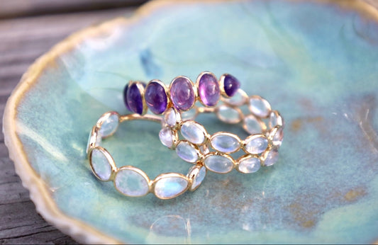 rings stacked in a ring dish
