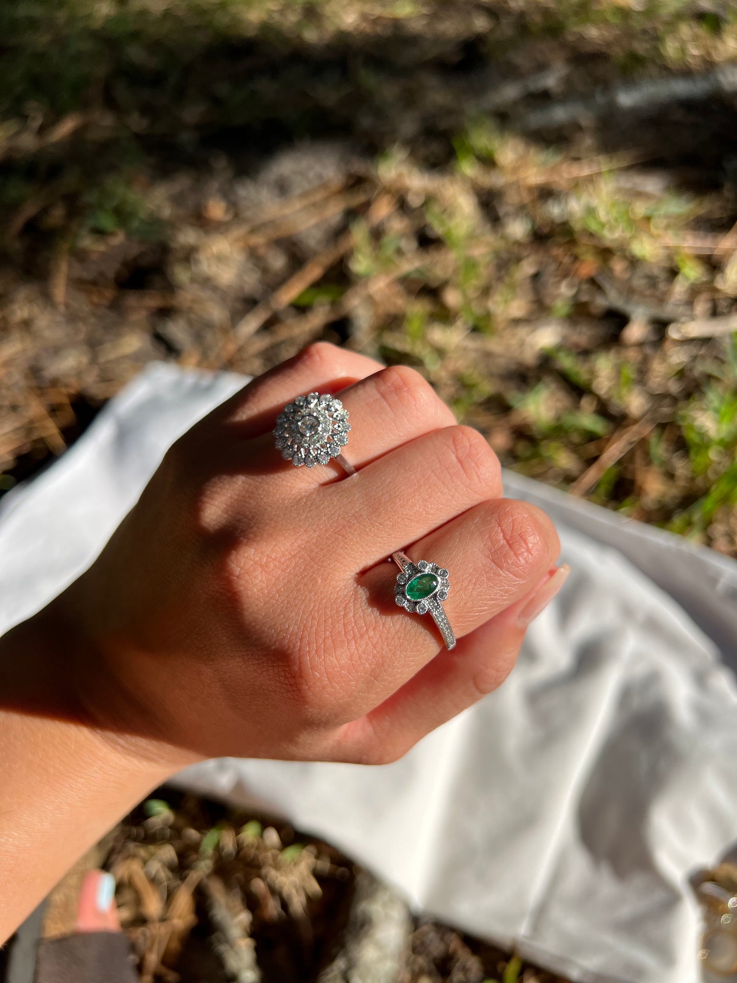 18K White Gold Mandella Diamond Ring