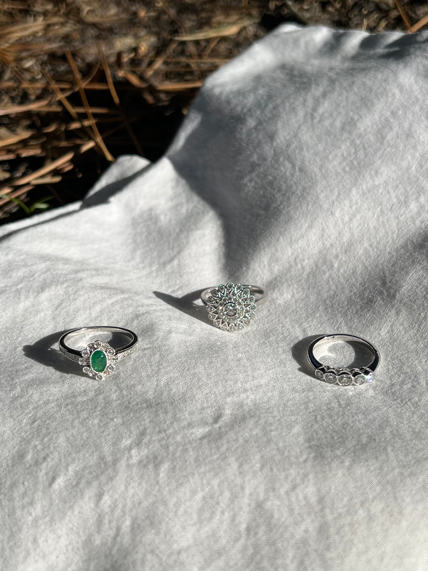18K White Gold Mandella Diamond Ring