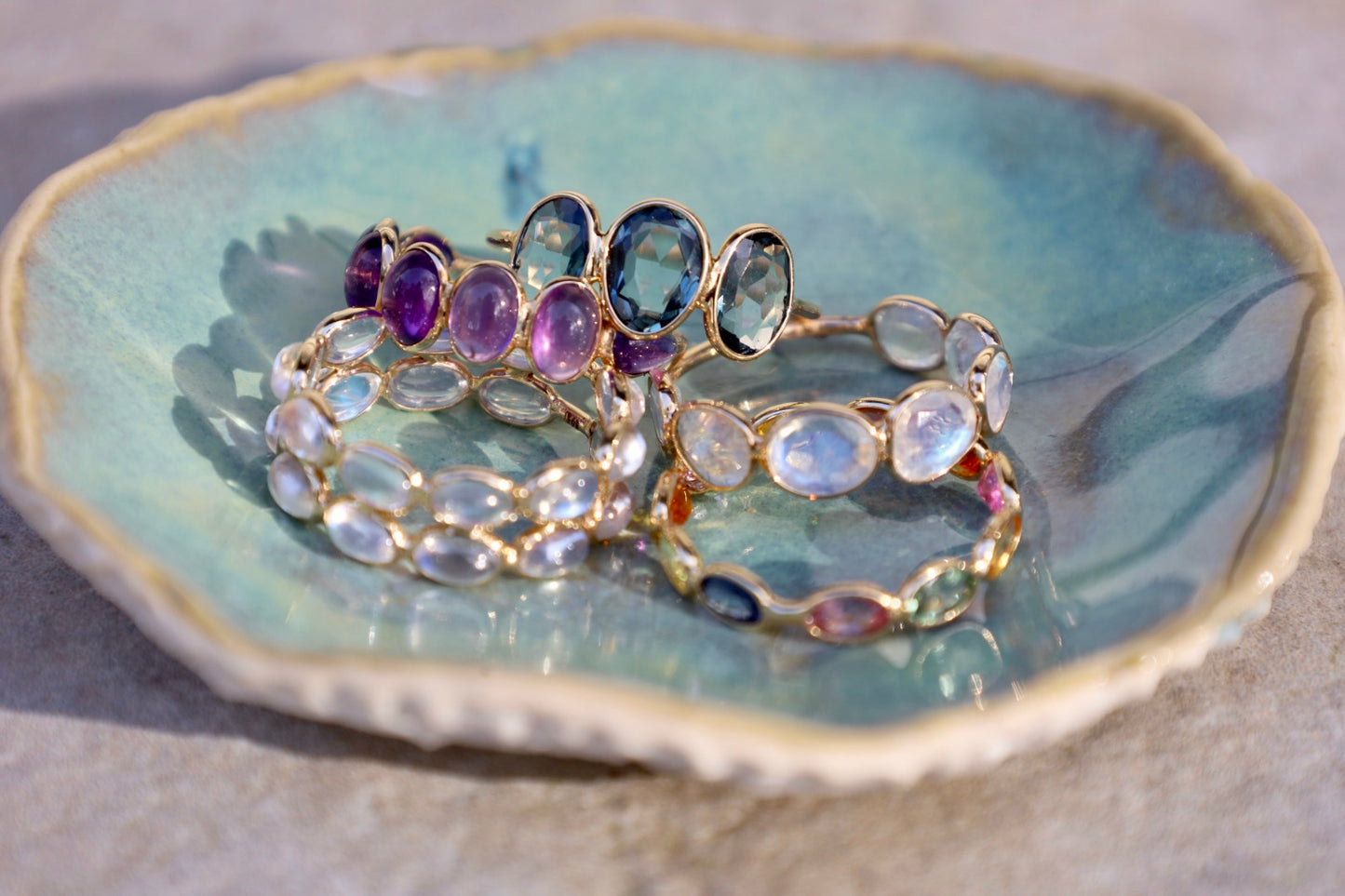 London Blue Topaz Drops of Color Ring