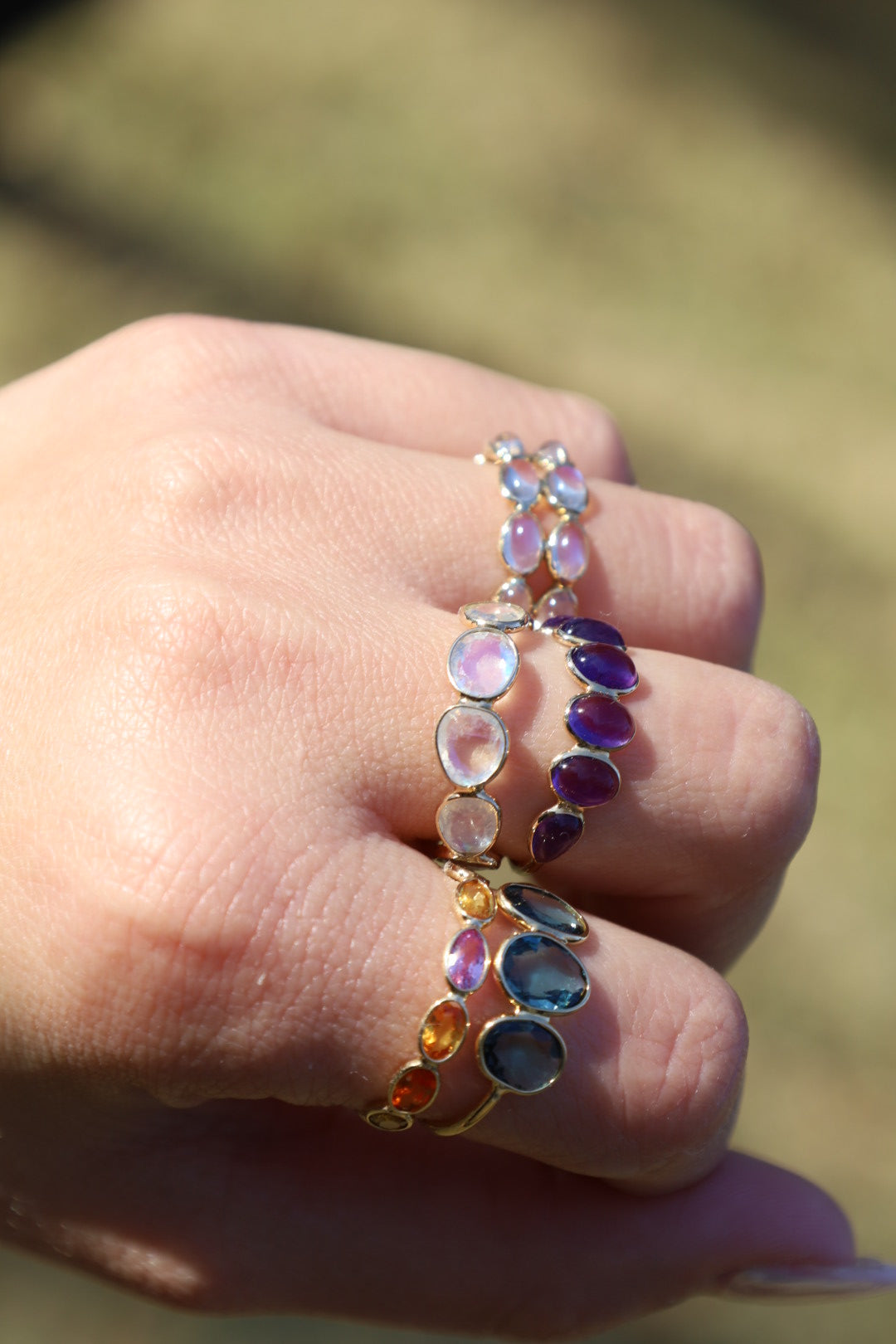 London Blue Topaz Drops of Color Ring