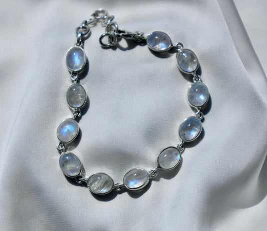 Silver Moonstone Bracelet