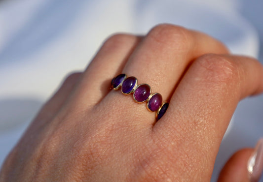 Amethyst Drops of Color Band