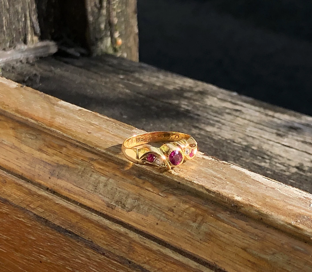 Vintage Edwardian Ruby and Diamond Ring
