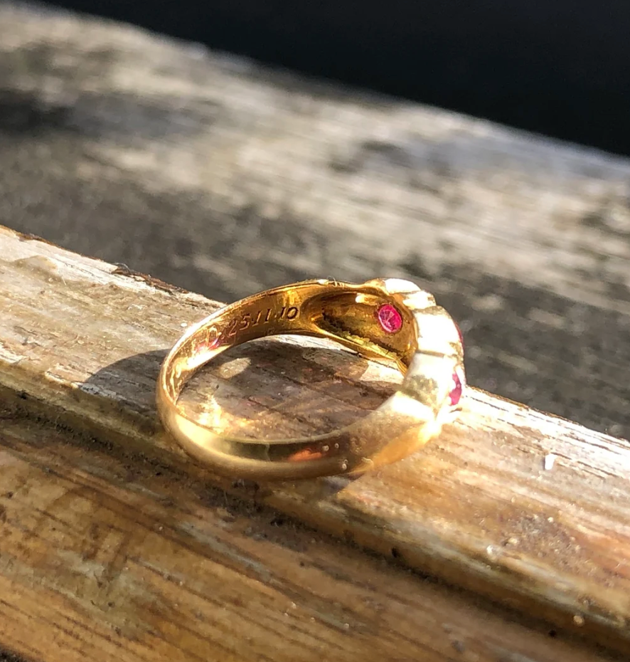Vintage Edwardian Ruby and Diamond Ring