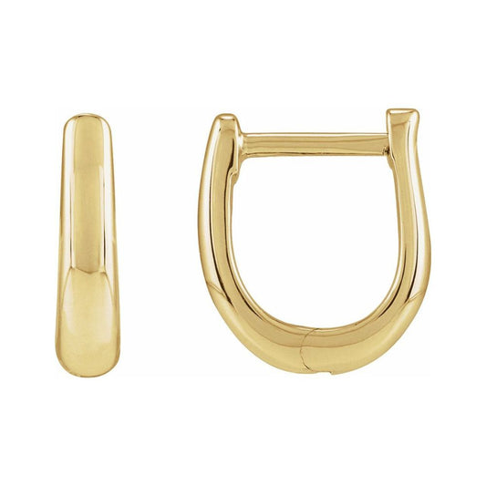 Lauren Small Yellow Gold Hoops 10mm