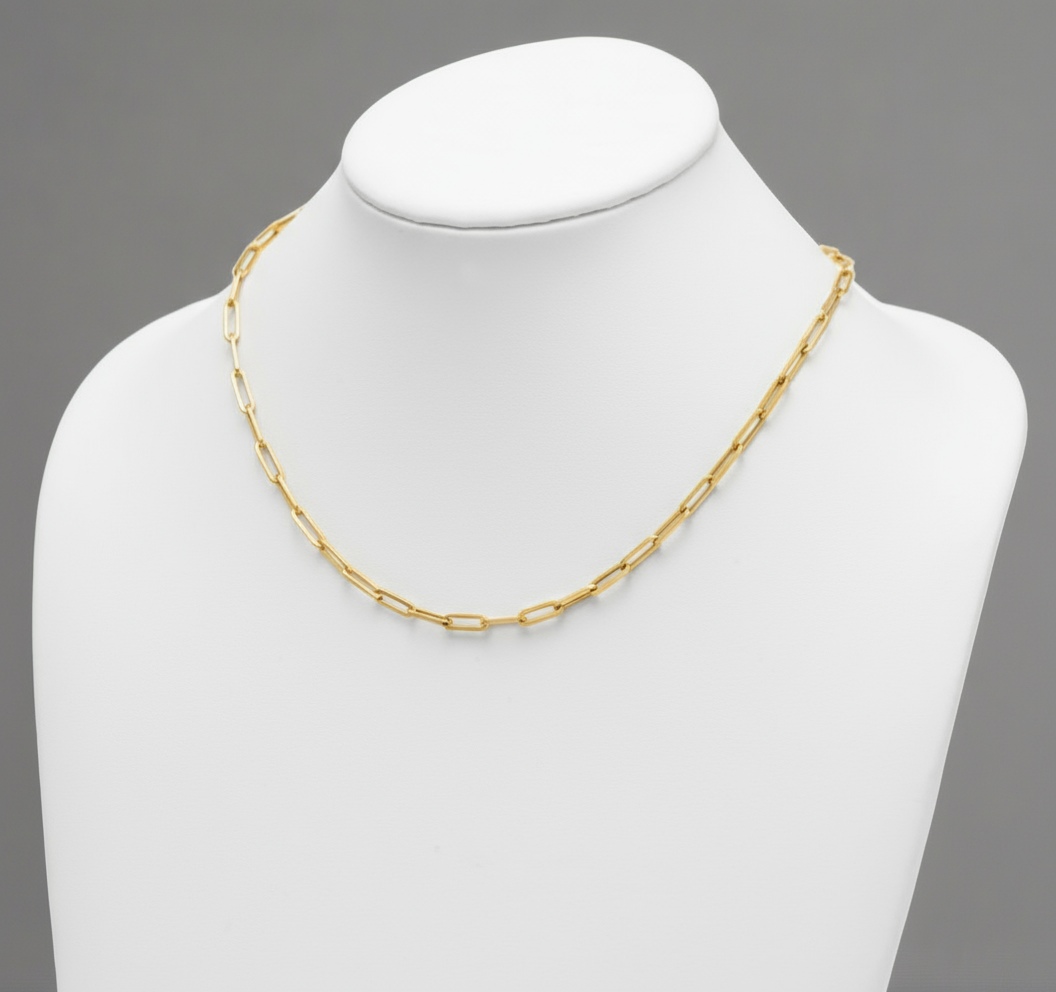 Gold Paperclip Chain