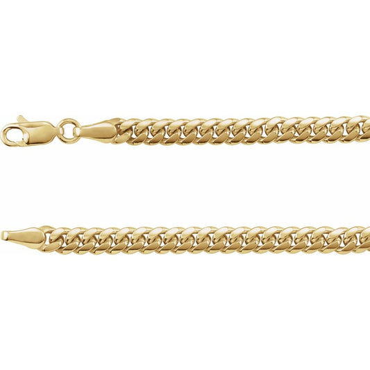 14K Yellow Gold Curb Link Chain