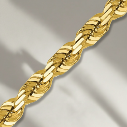 14K Yellow Gold Rope Chain