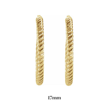 Rope Style Hoop Earrings
