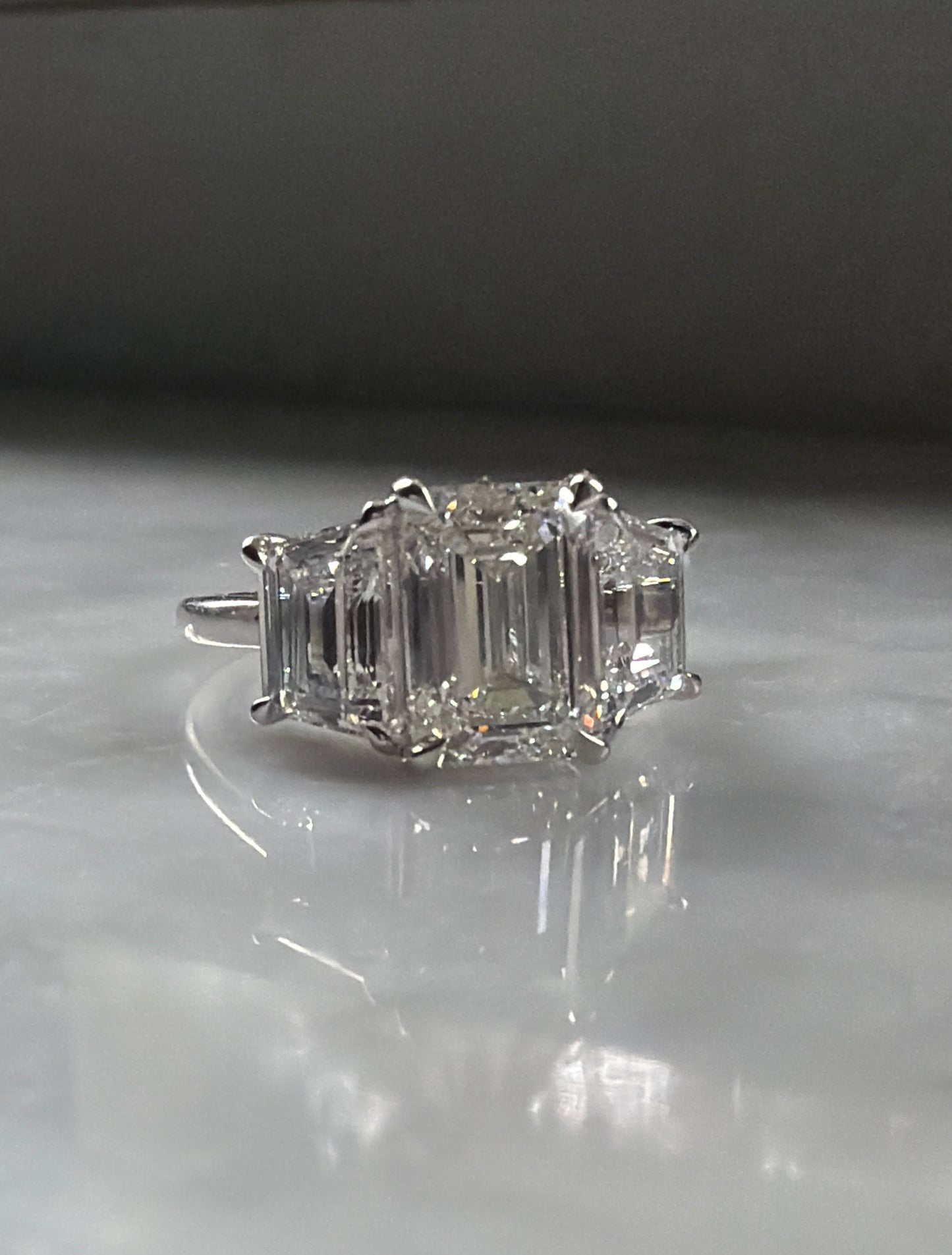 Three Stone Diamond Engagement Ring