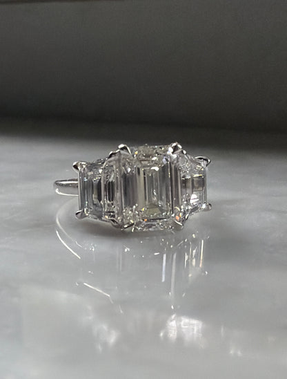 Three Stone Diamond Engagement Ring