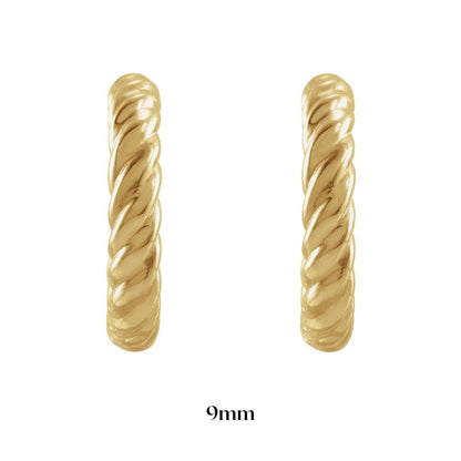 Rope Style Hoop Earrings