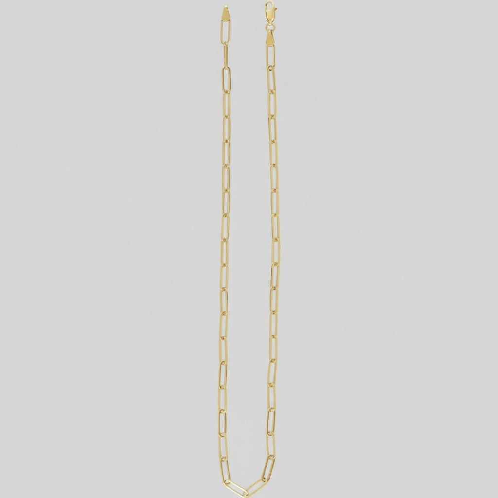 Gold Paperclip Chain