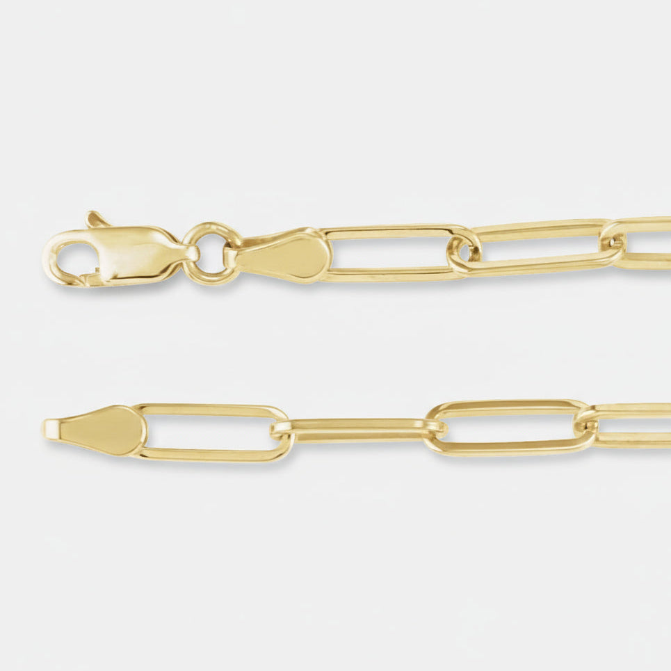 Gold Paperclip Chain