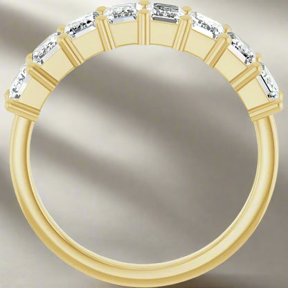 Emerald Cut Wedding Band