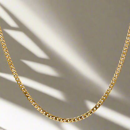 Flat Beveled Curb Link Chain