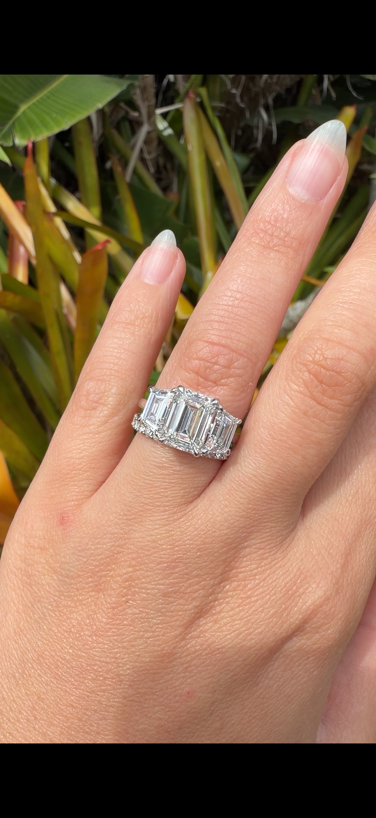 Three Stone Diamond Engagement Ring