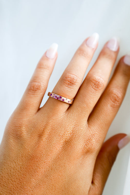 Pink Sapphire Rose Gold Ring