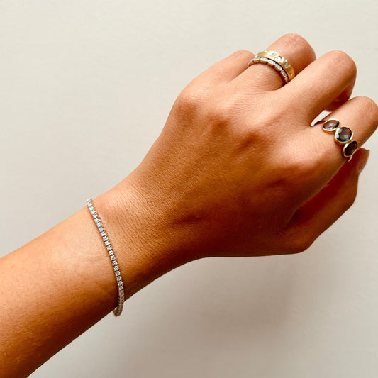 Natural Diamond Tennis Bracelet