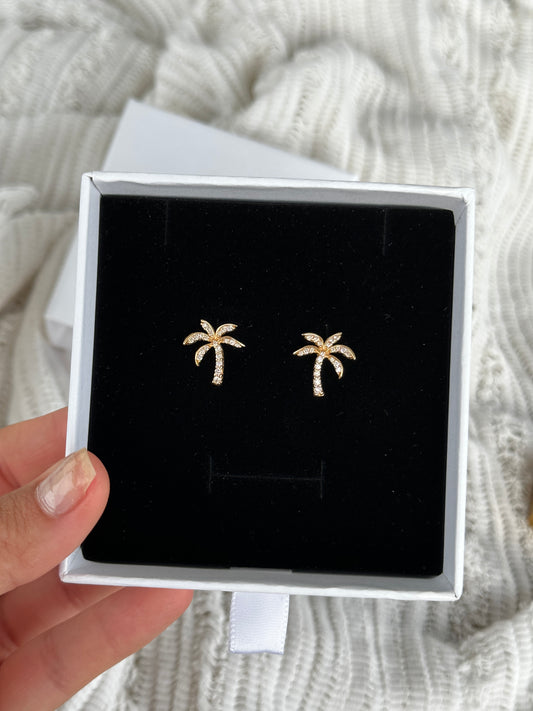 Diamond Palm Tree Earrings